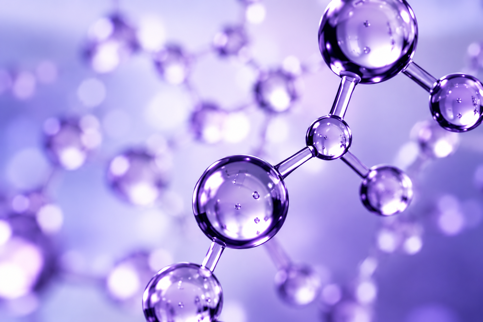 Lavender molecular structure illustration